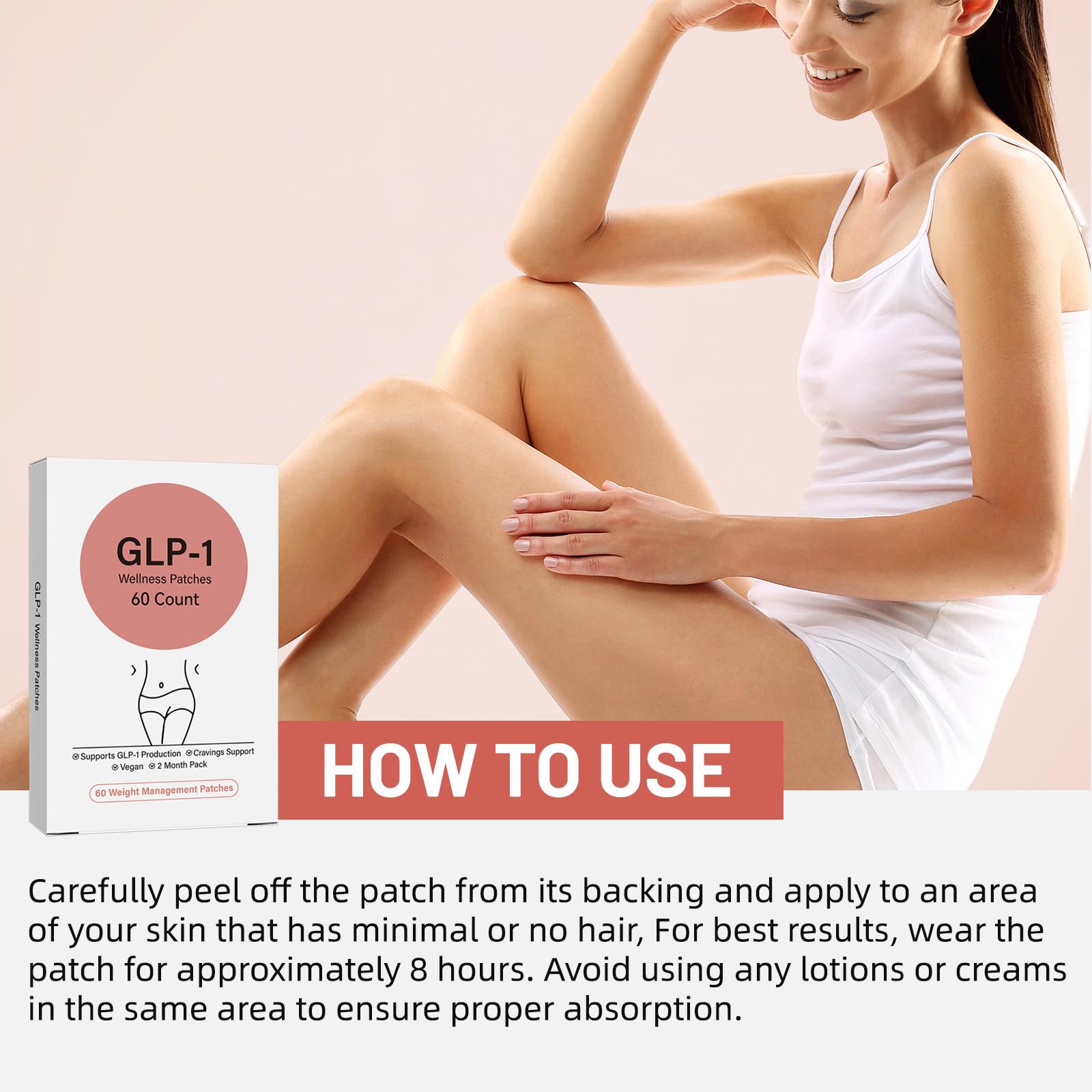 Natural ingredients label on GLP-1 patches.