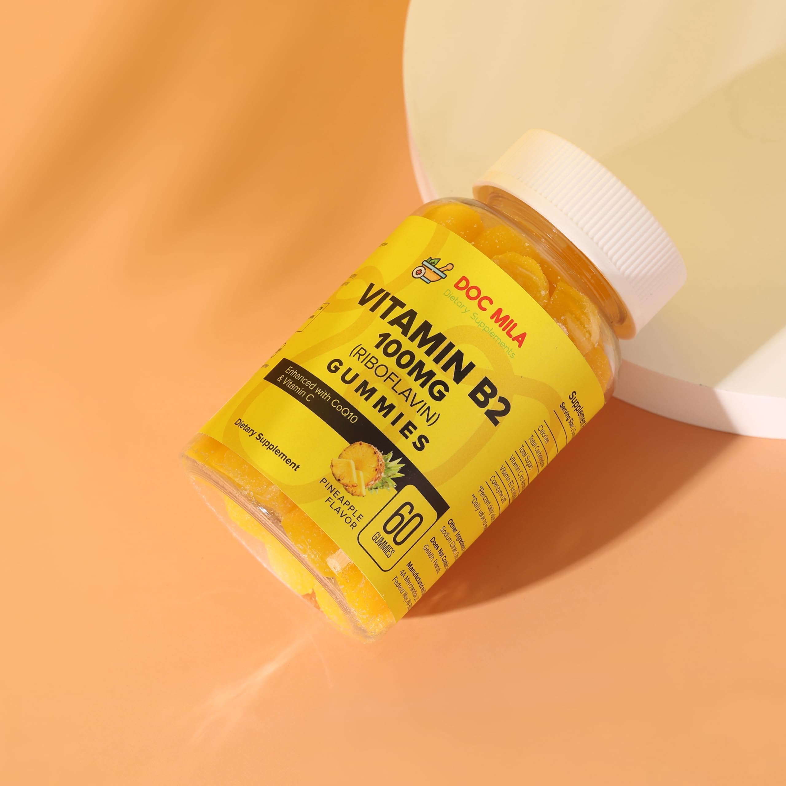 Daily wellness supplement: Doc Mila Vitamin B2 gummies