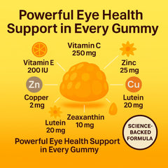 Pineapple-flavored chewable gummies on white background