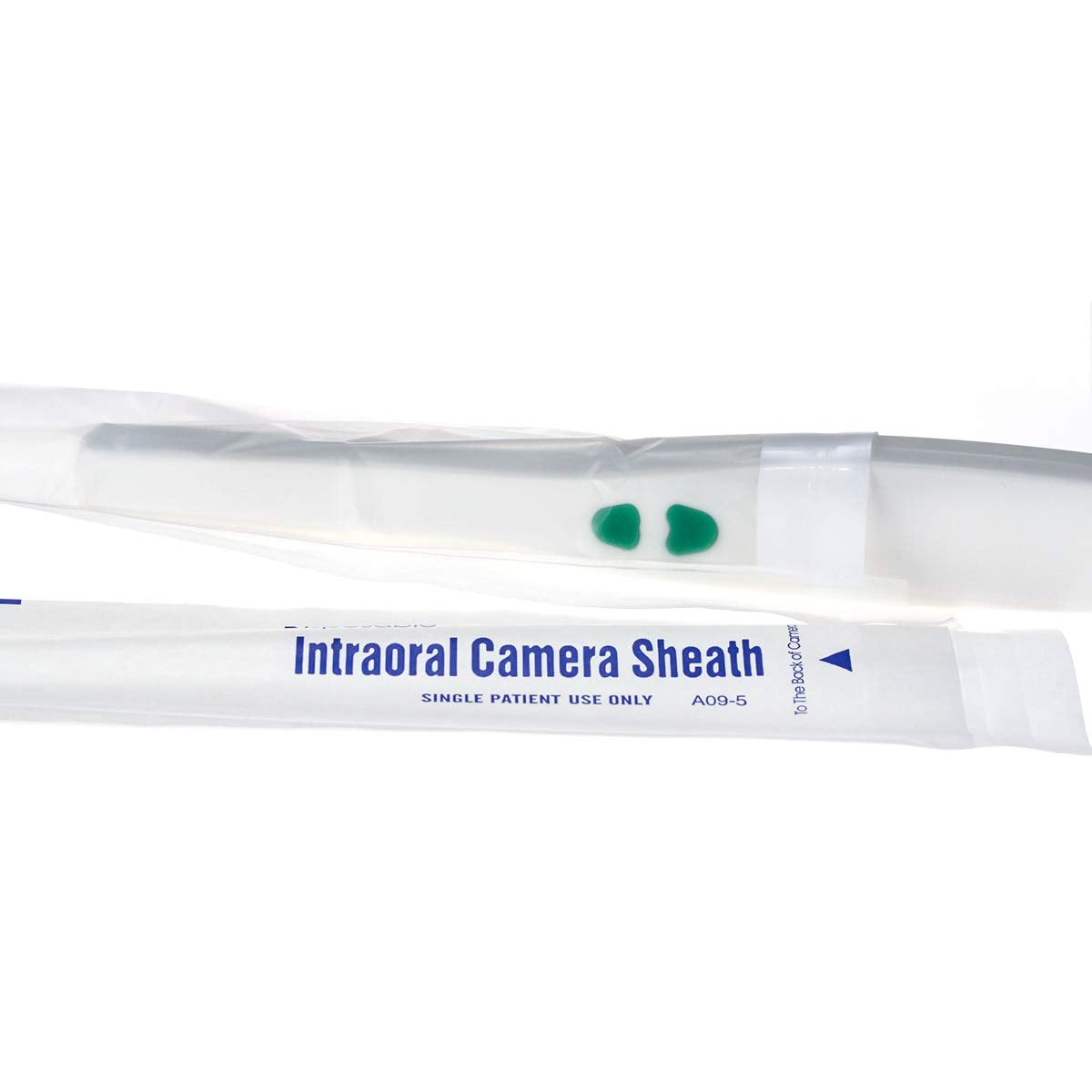 How to apply the disposable sleeve to the oral camera