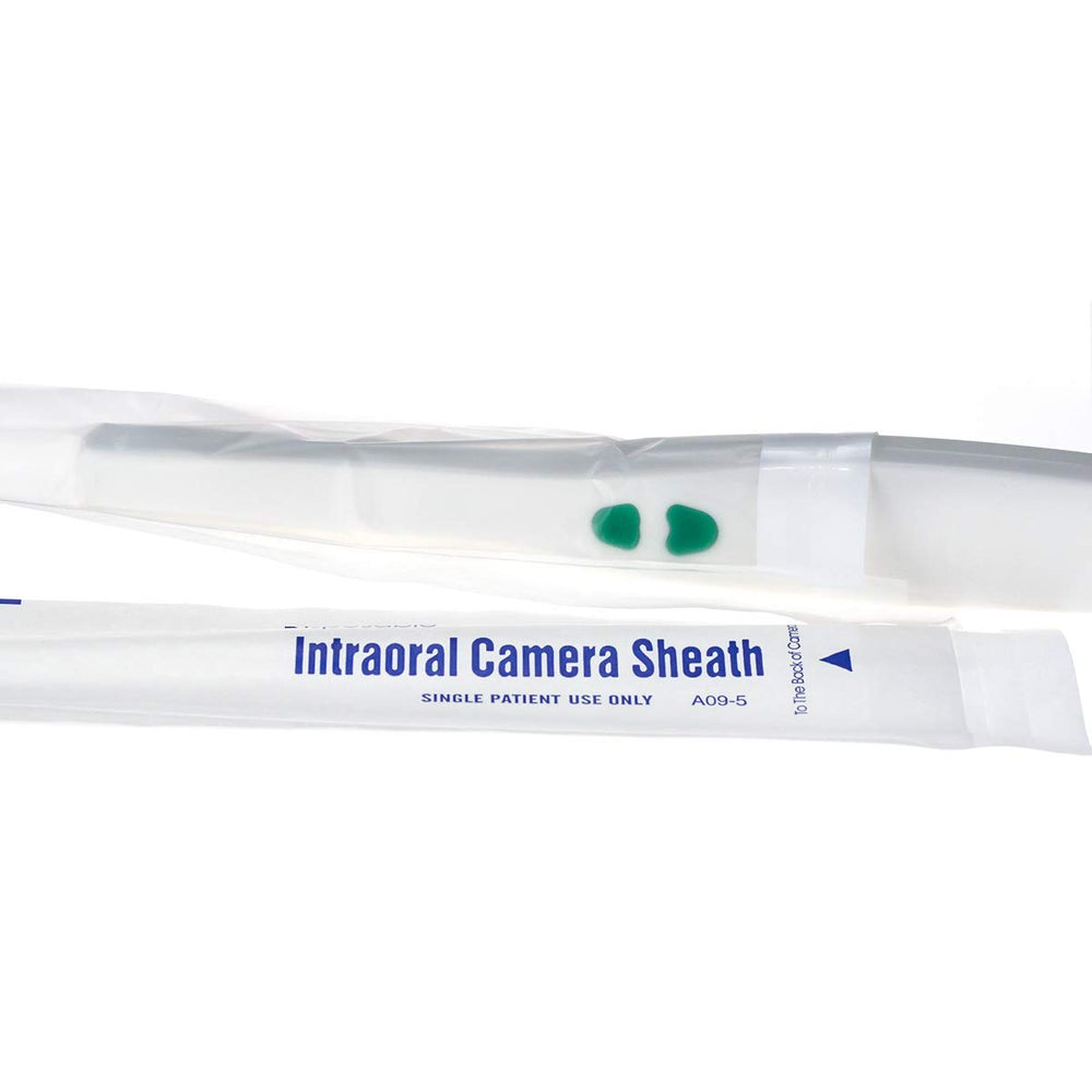 How to apply the disposable sleeve to the oral camera