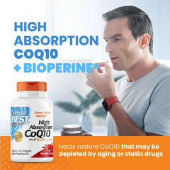 Graphic showing heart health and cellular energy with CoQ10