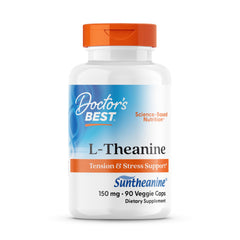 Bottle of Doctor's Best L-Theanine with Suntheanine 150 mg, 90-count