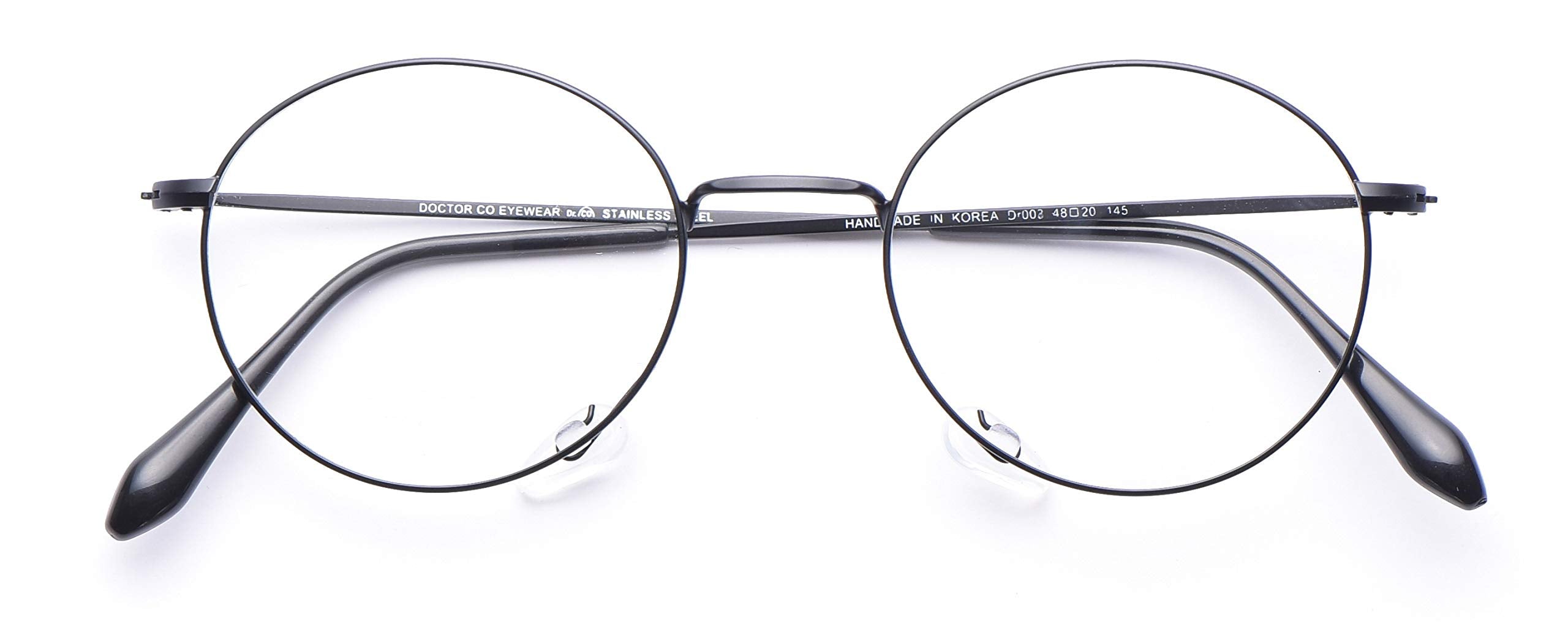 Doctor CO Eyewear post-surgical glasses resting on cheeks, not on the nose