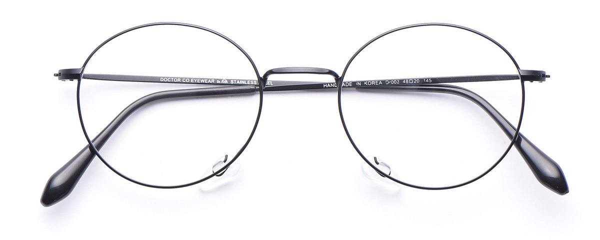 Doctor CO Eyewear post-surgical glasses resting on cheeks, not on the nose