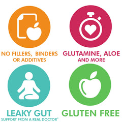 Close-up of Glutamine and Arabinogalactan ingredients used in GutAssist