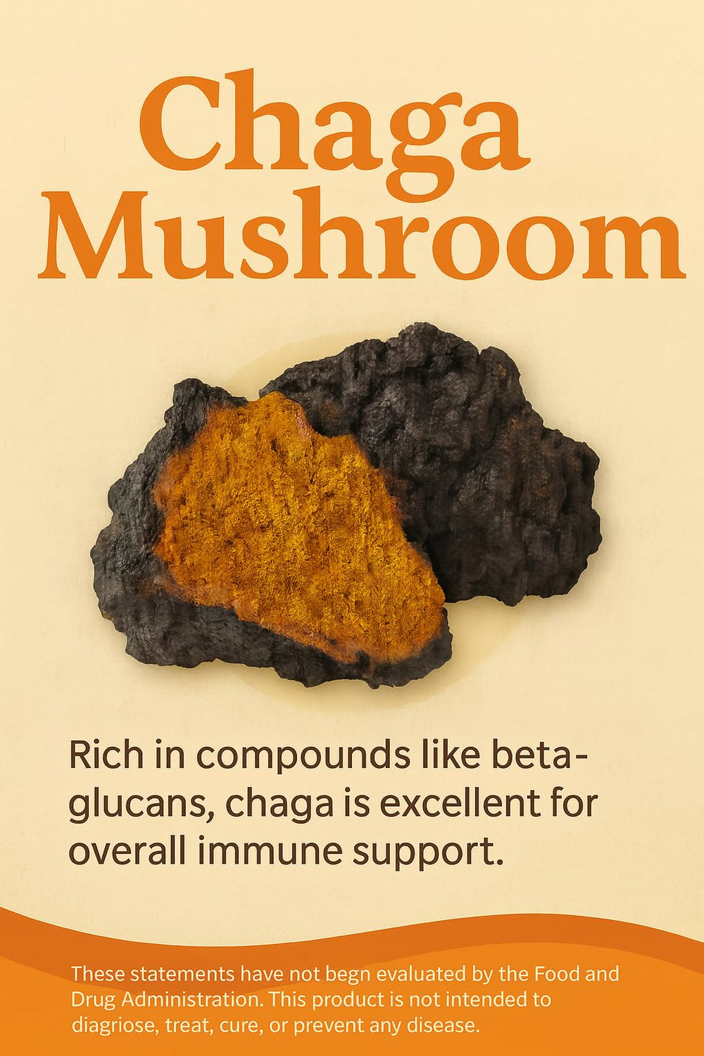 Label showing doctor-formulated mushroom blend