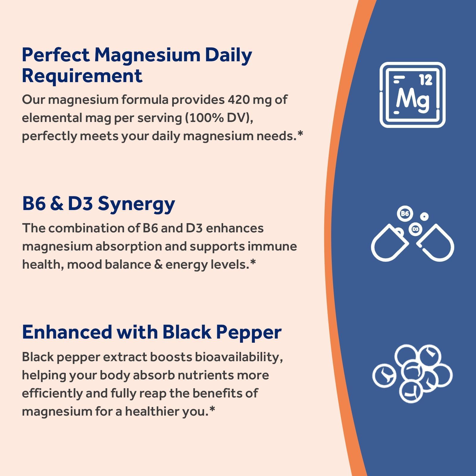 Serving size shows 2 capsules and 420 mg elemental magnesium