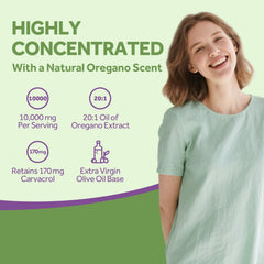 Extra virgin olive oil base for oregano oil absorption