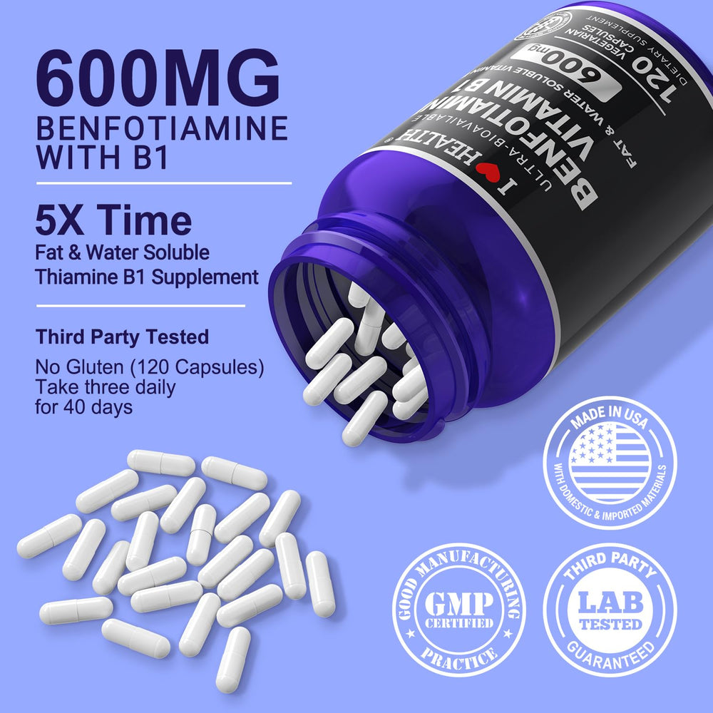 Doctor-recommended benfotiamine 600mg capsules