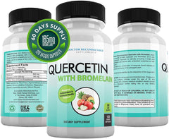Doctor recommended Quercetin 800mg with Bromelain 165mg per serving