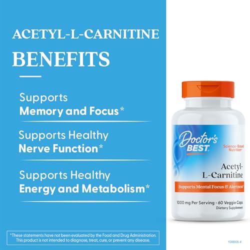 Supplement facts panel of Acetyl-L-Carnitine