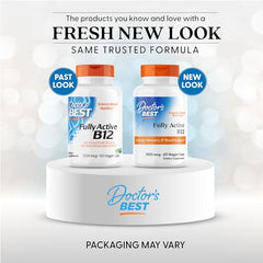 Back view of Doctor's Best Fully Active B12 1500 mcg bottle