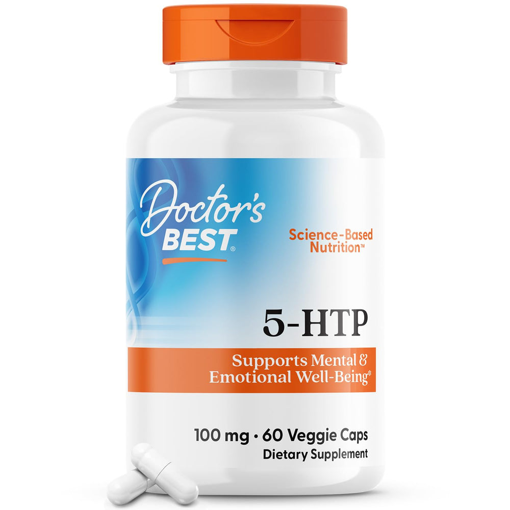 Doctors Best 5-HTP bottle with 60 veggie caps