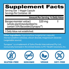 Capsules of Doctors Best Bacopa with Synapsa