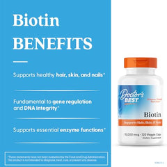 Hair, skin and nails concept with Biotin