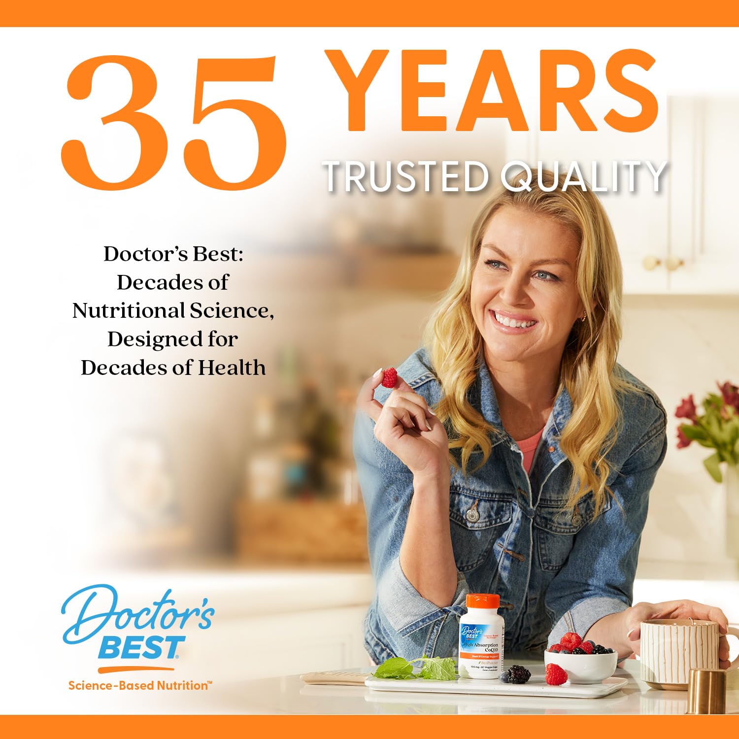 Person supporting bone health with supplement