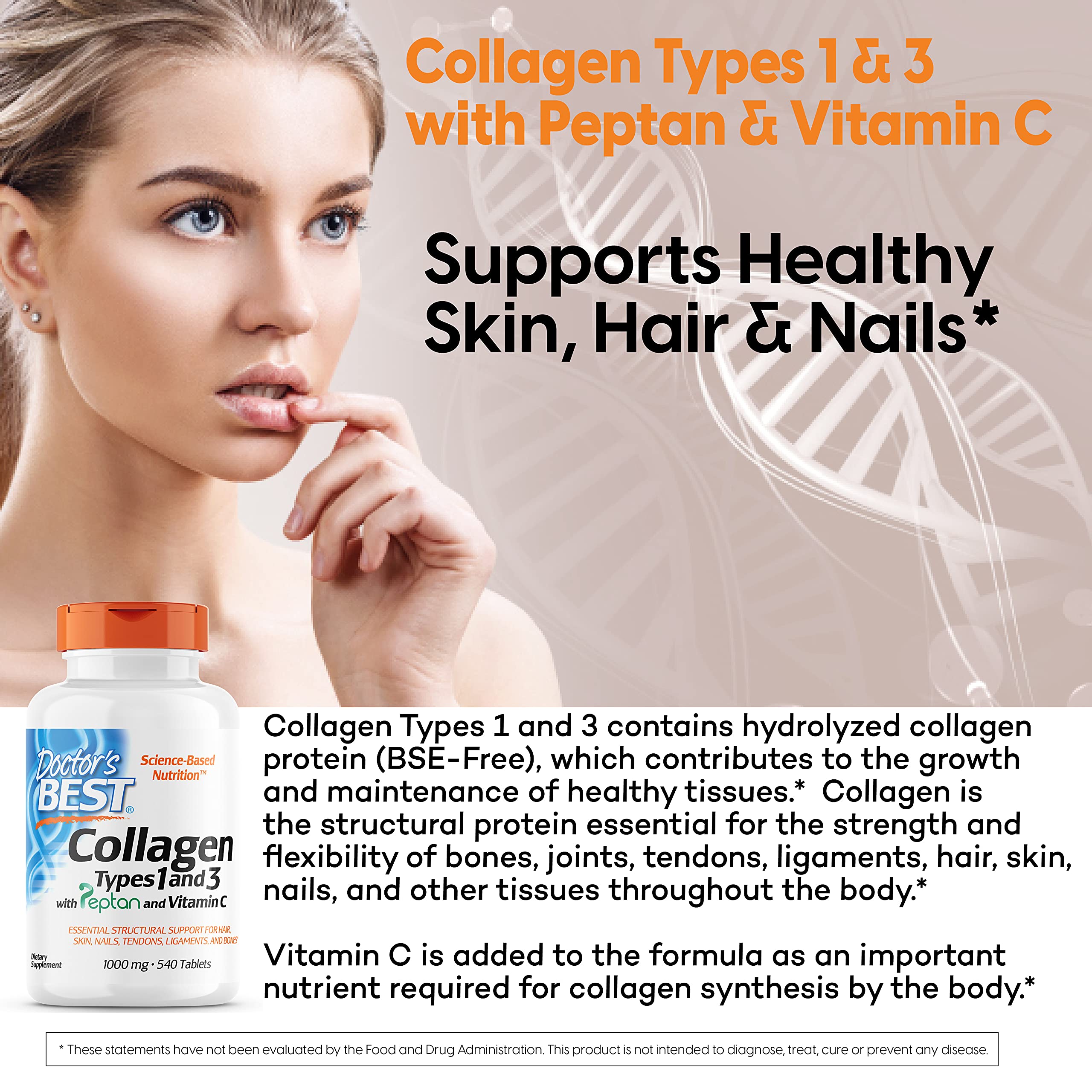 Peptan collagen peptides illustration