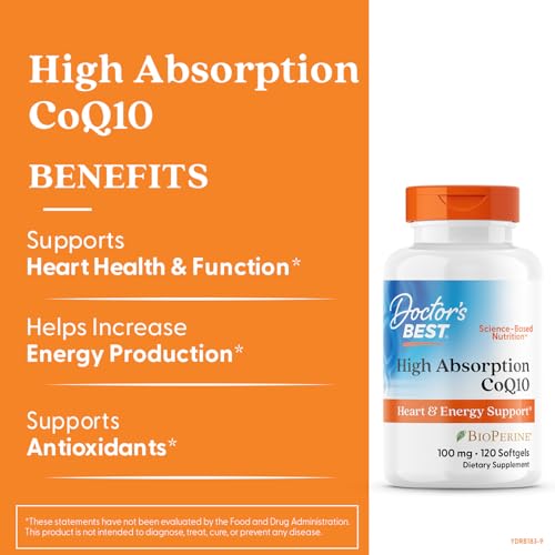Close-up of CoQ10 bottle label showing Naturally Fermented and Gluten Free