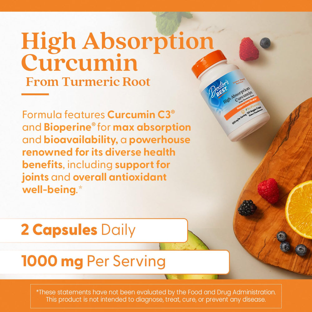 Joint, heart, and brain health benefits represented by turmeric curcumin
