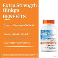 Ginkgo biloba standardized extract with 24% flavone glycosides and 6% terpene lactones