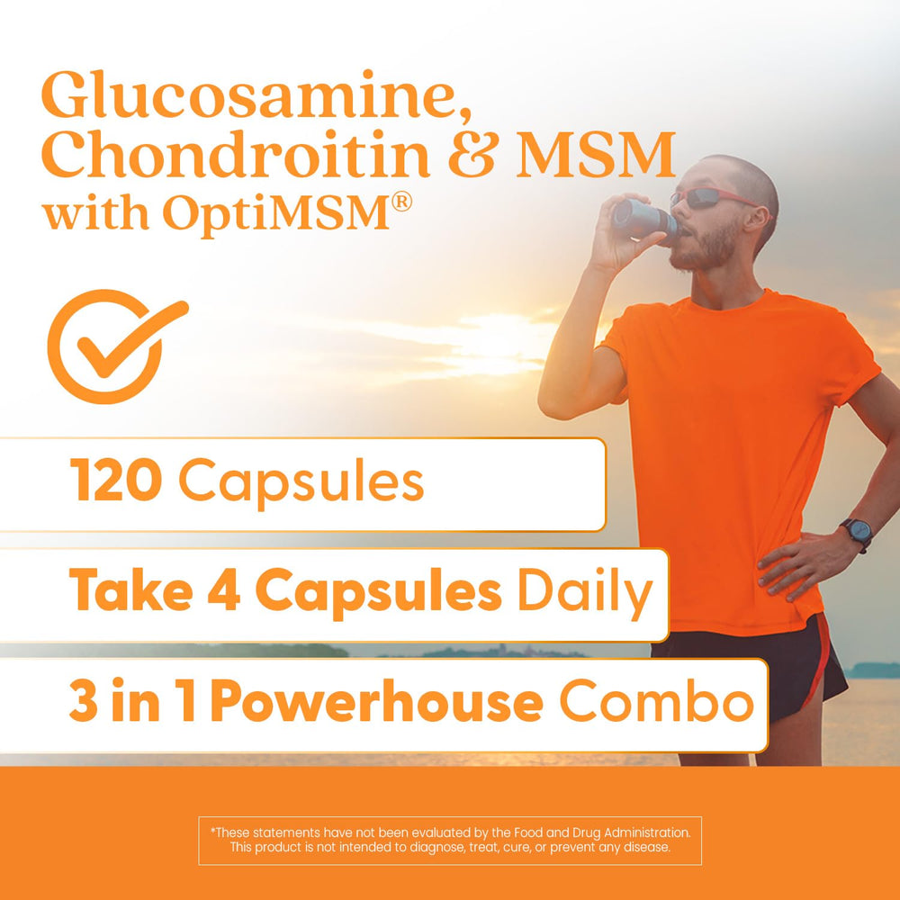Shelf view of Doctor's Best glucosamine chondroitin MSM for easy access.
