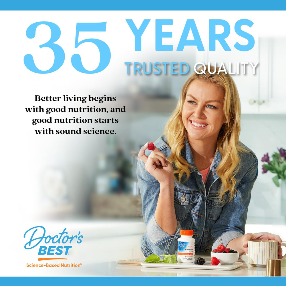 Doctors Best Prostate Formula gluten-free label confirms suitability for sensitive diets.