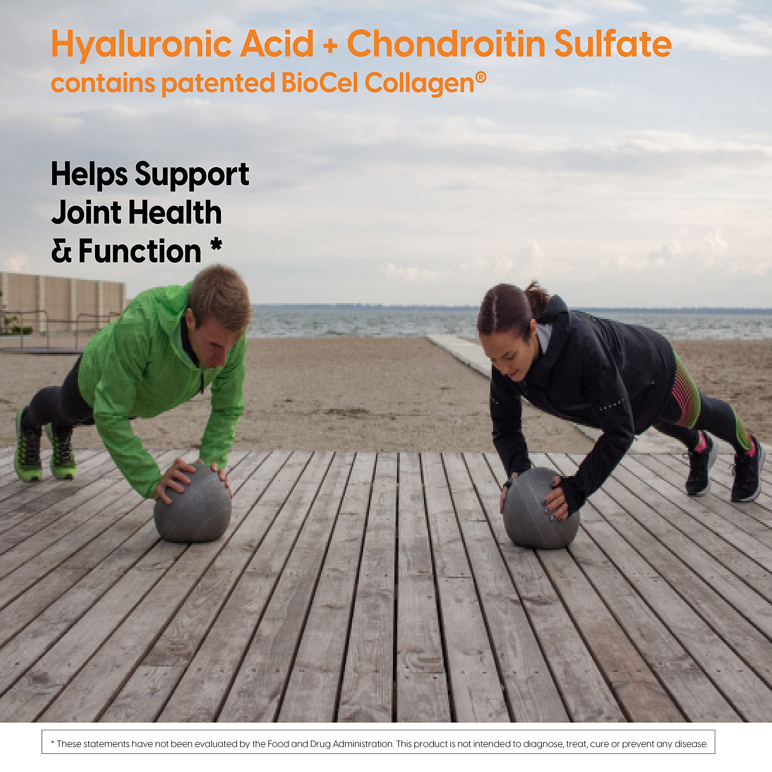 Lifestyle image depicting healthy joints with the supplement