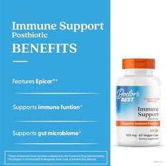 Doctor's BEST Immune Support capsules in hand for vegan-friendly daily use
