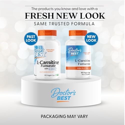 Close-up of L-Carnitine Fumarate capsules in bottle