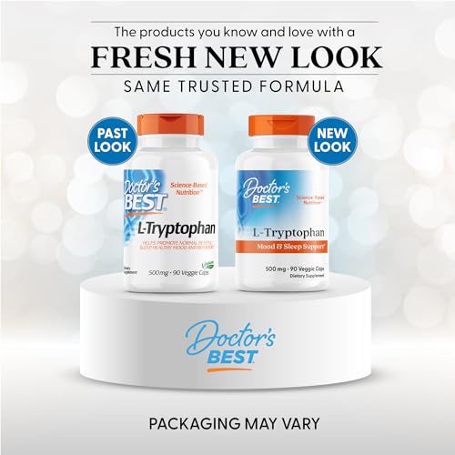 L-Tryptophan veggie capsules - 90-count bottle