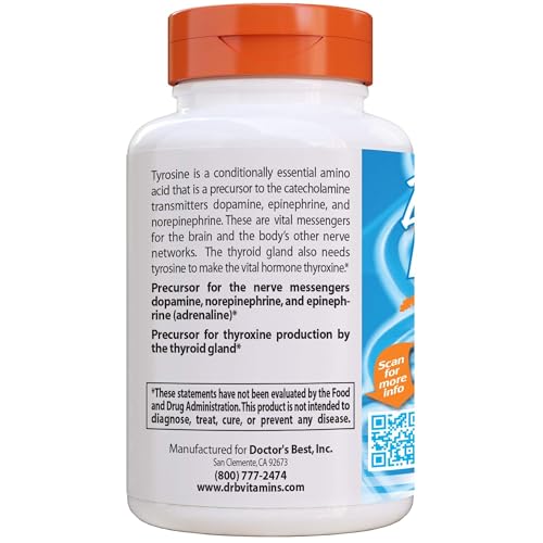 Brain transmitter support concept with L-Tyrosine