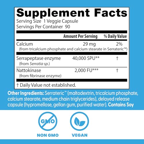 Illustration of Nattokinase and Serrapeptase enzymes