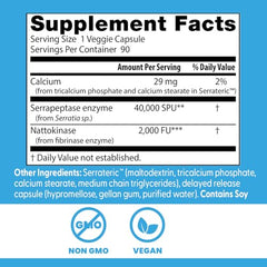 Illustration of Nattokinase and Serrapeptase enzymes