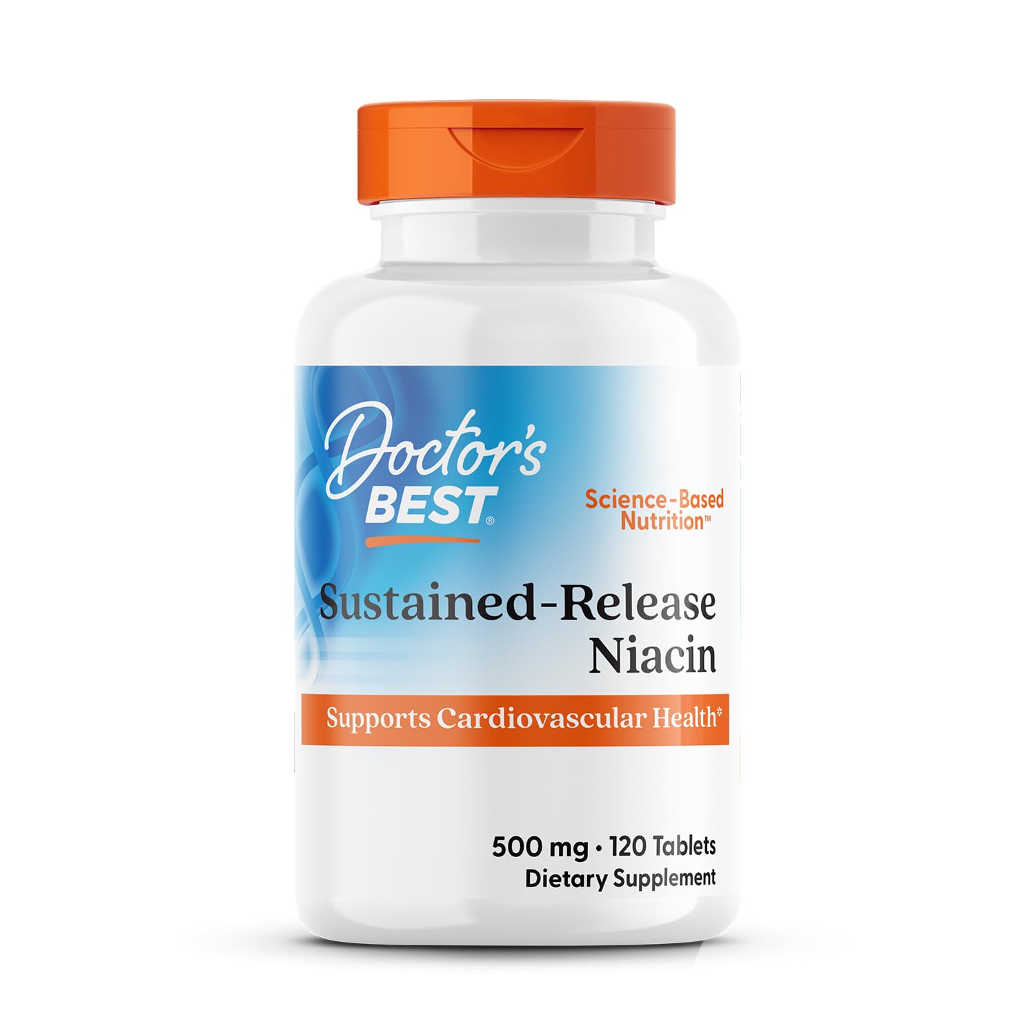Doctors Best Niacin niaXtend 8-hour extended-release tablets product image