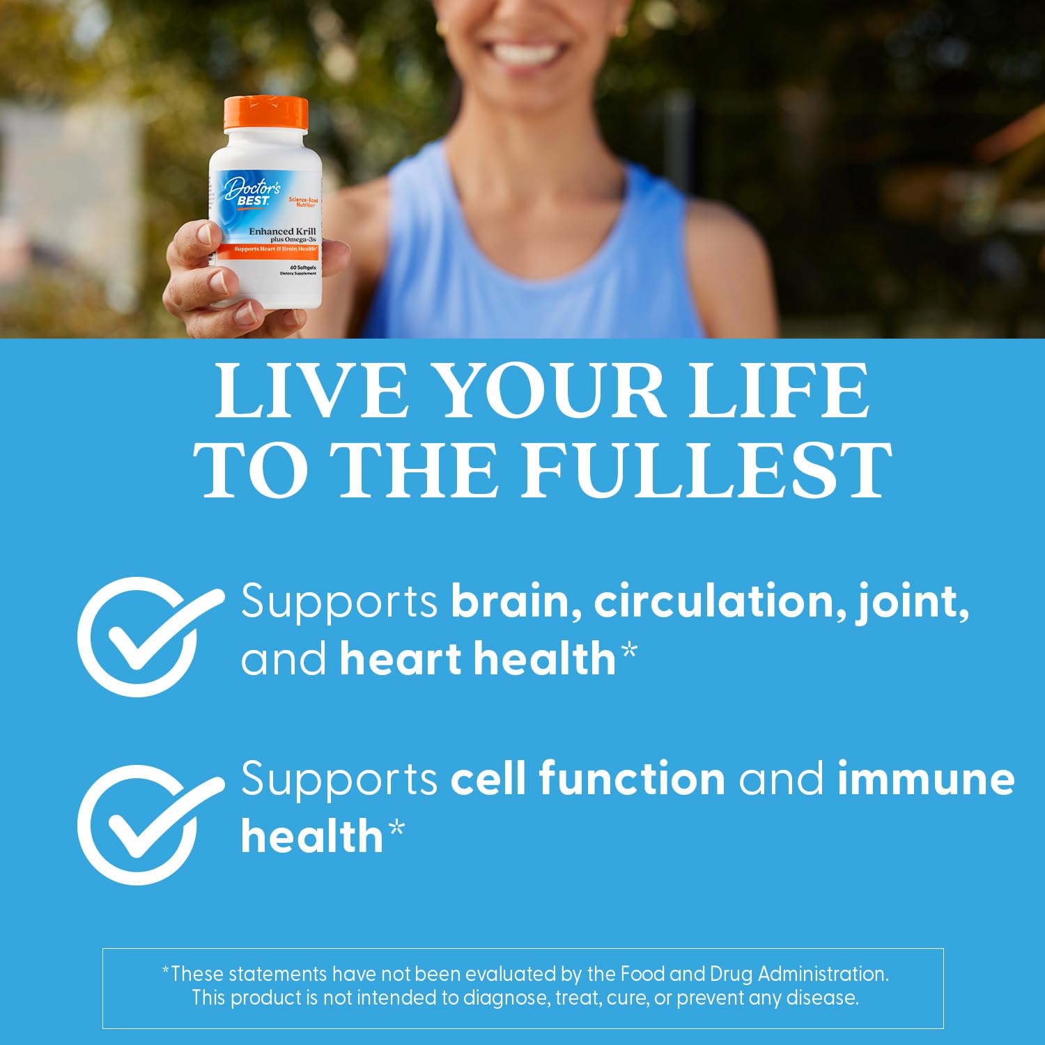 Doctor's Best omega-3 krill softgels daily-use scene for balanced wellness.