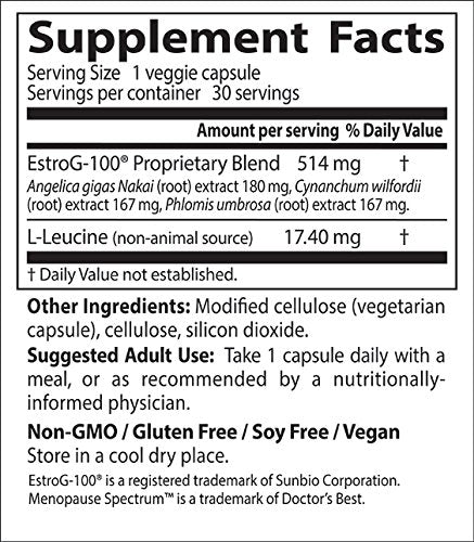 Supplement facts panel close-up with serving details and ingredients
