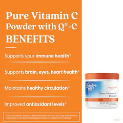 Close-up of Doctor's Best Vitamin C Powder with Q-C label