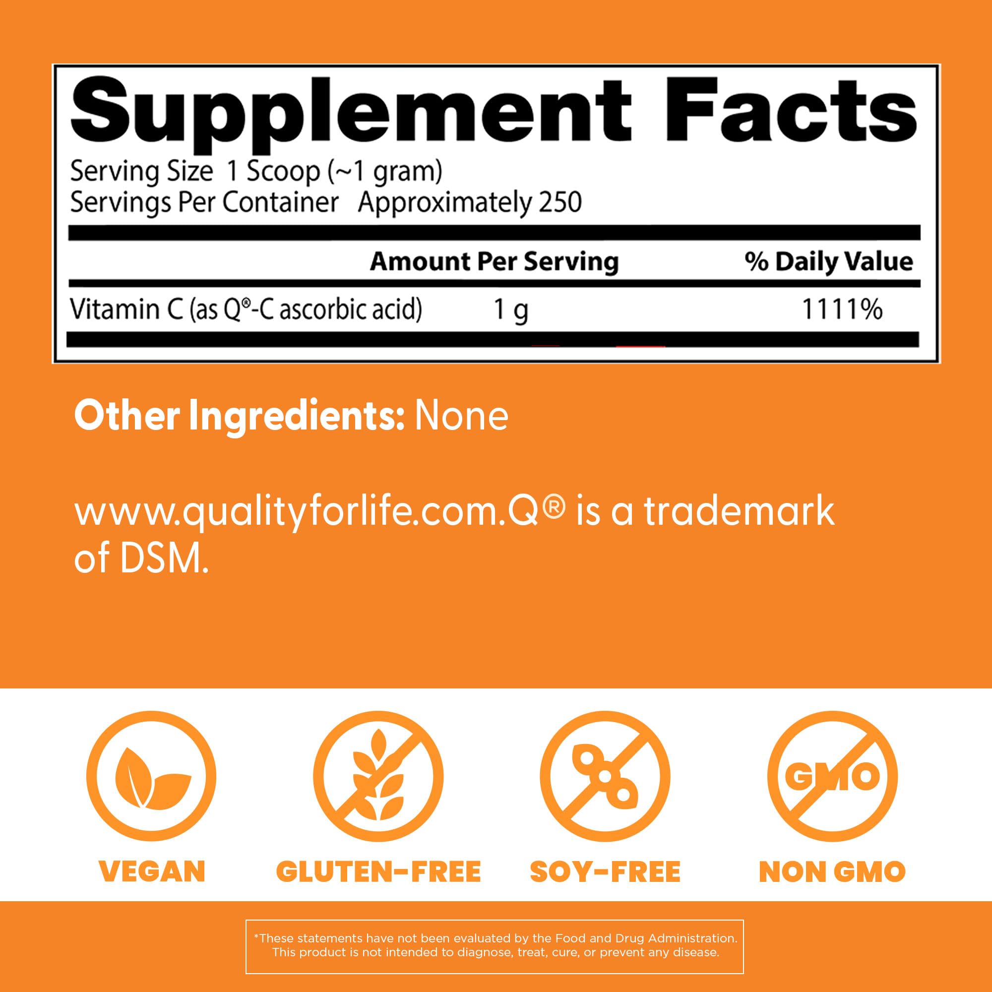 Q-C Vitamin C powder sourced from Scotland