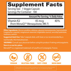 Close-up of Vitamin K2 MK-7 capsules