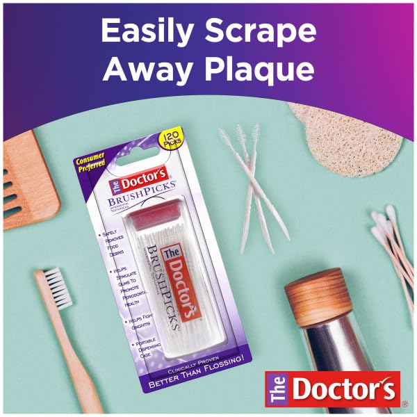 The Doctor's BrushPicks product packaging label