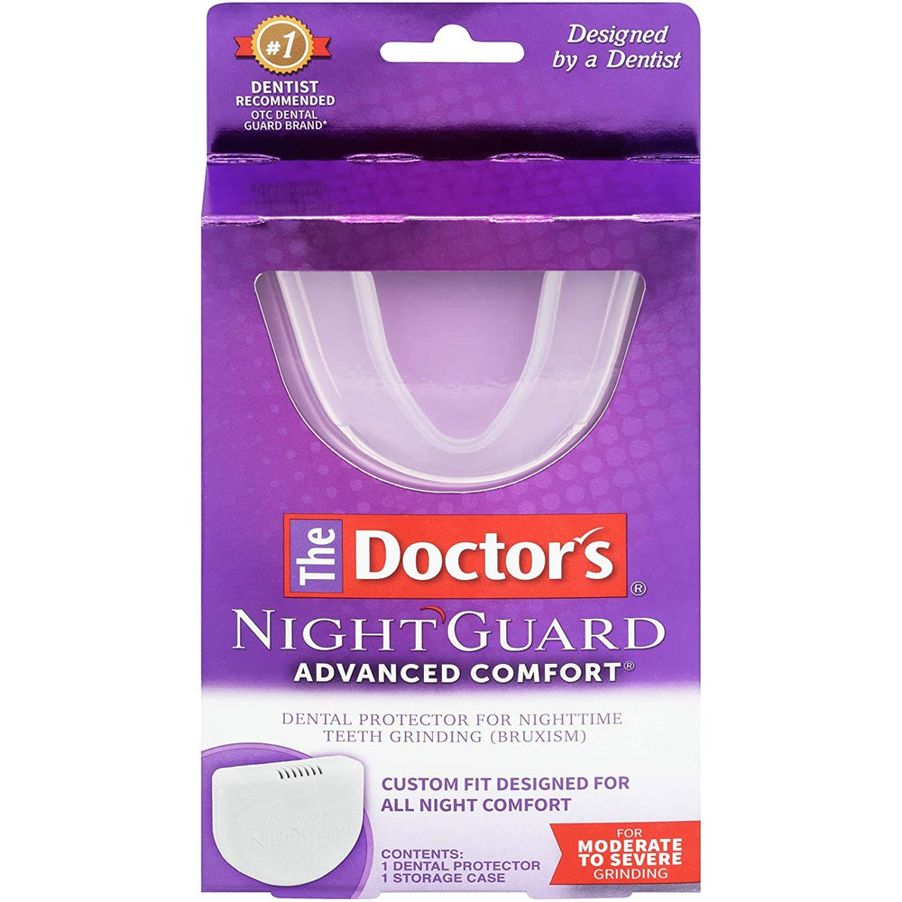The Doctor's NightGuard product image with packaging and guard