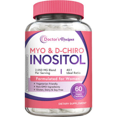 Doctor's Recipes bottle front view showing clean label and 60 vegan capsules benefit clarity