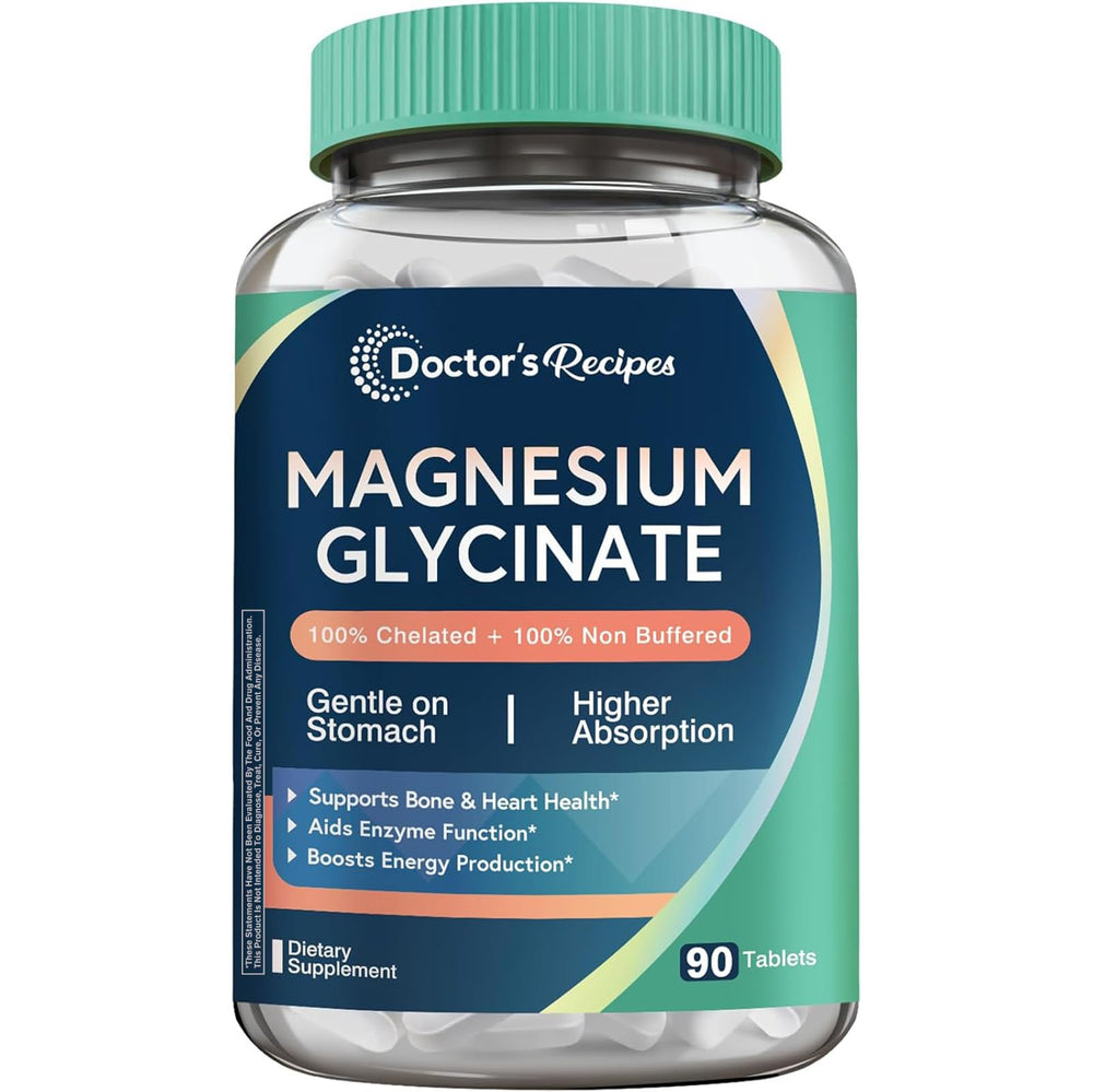 Doctor's Recipes Magnesium Glycinate bottle label