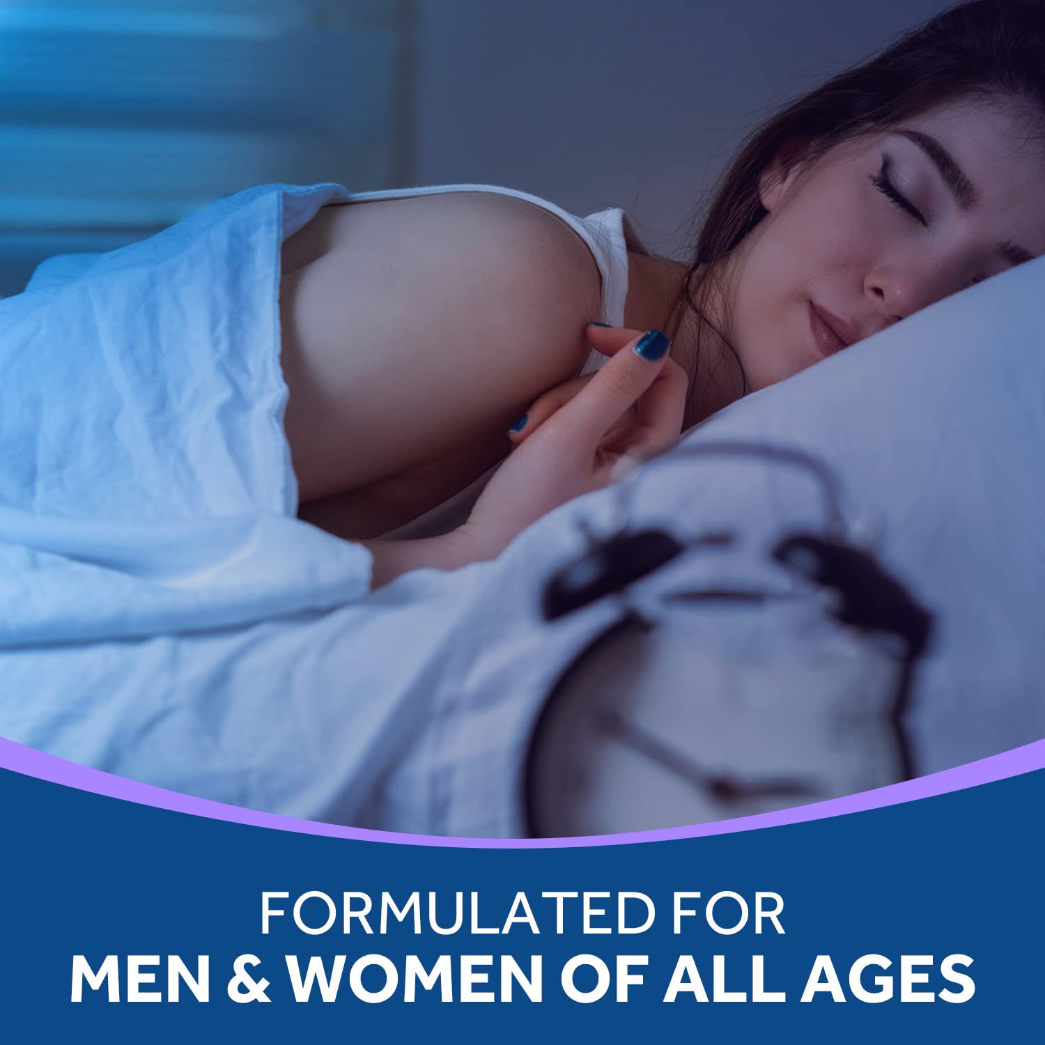 Relaxed individual preparing for bedtime