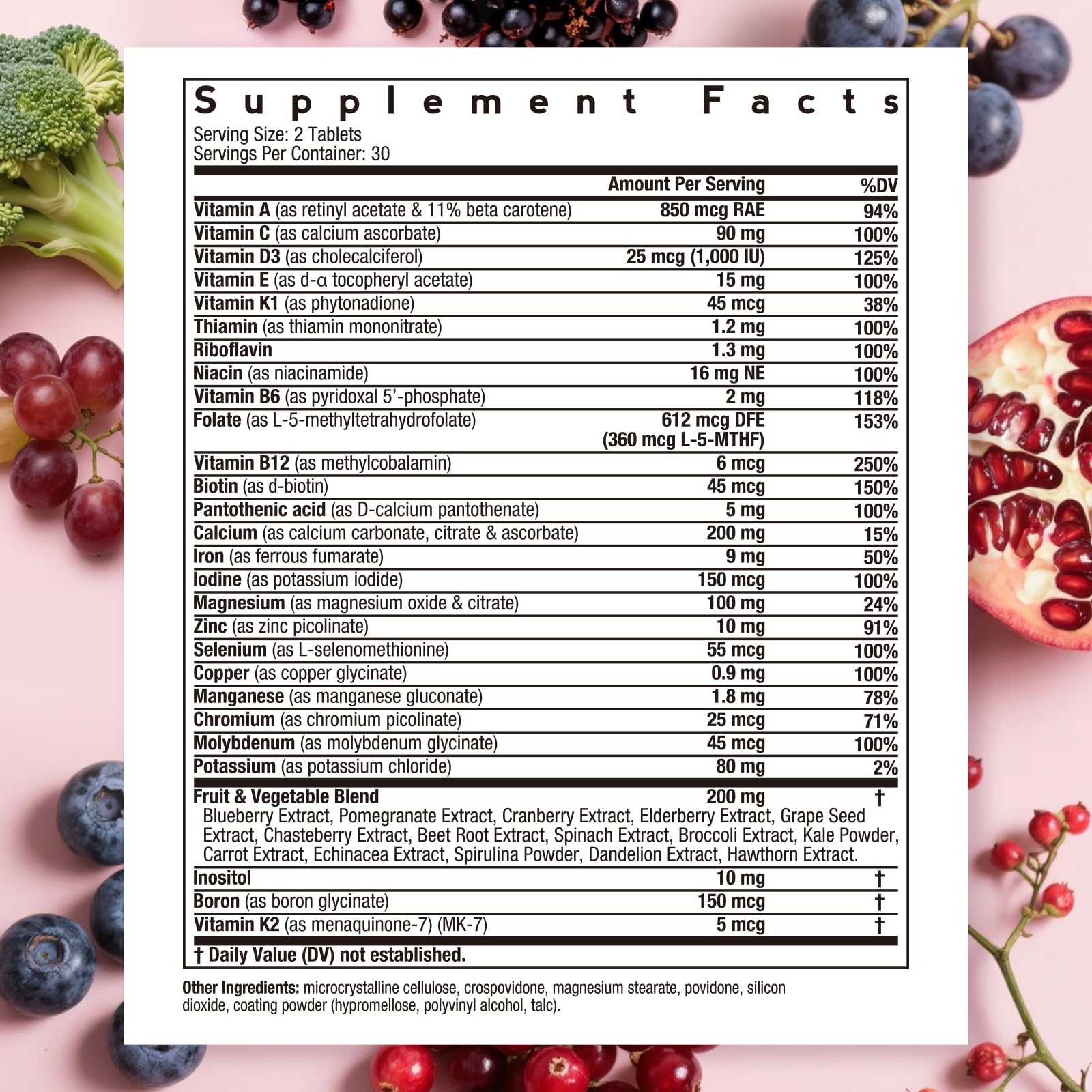 Doctor's Recipes tablet close-up displaying texture and easy-to-swallow shape