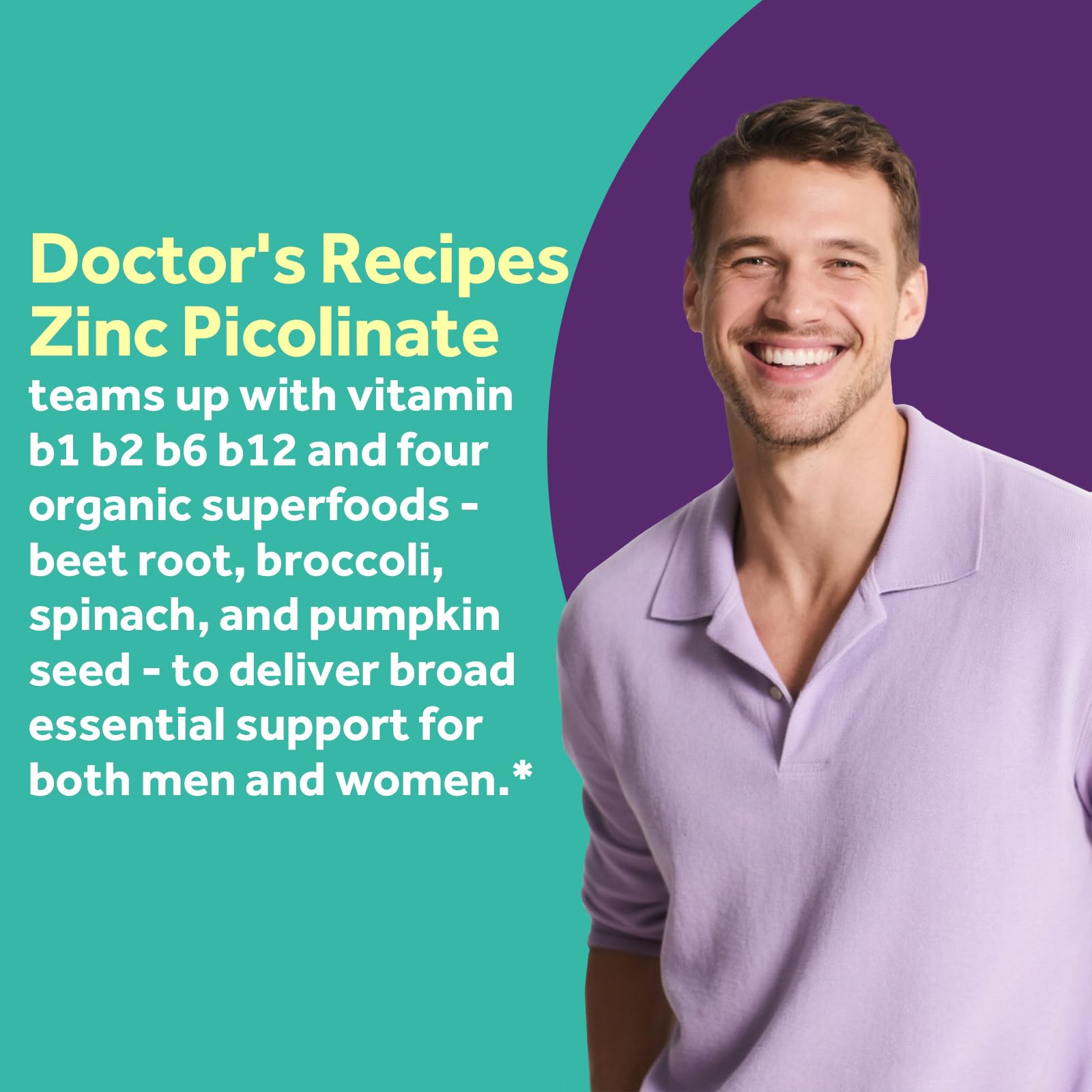 Zinc Picolinate with Vitamin B Complex and minerals