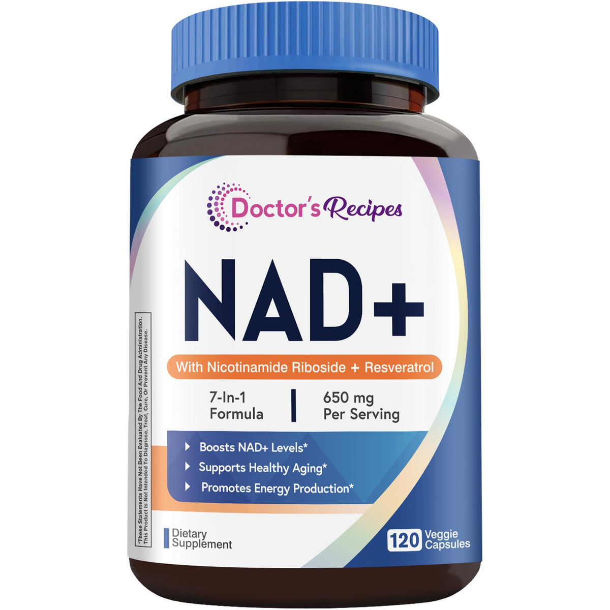 Doctor's Recipes NAD bottle front label