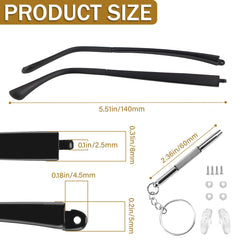 DOERDO Replacement Arms Matte Black - side angle