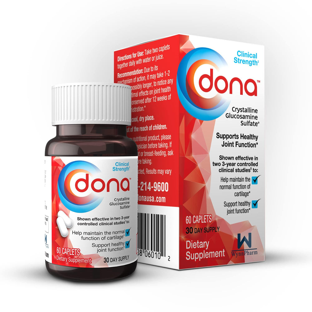 Two-pack packaging for DONA Glucosamine Sulfate Caplets